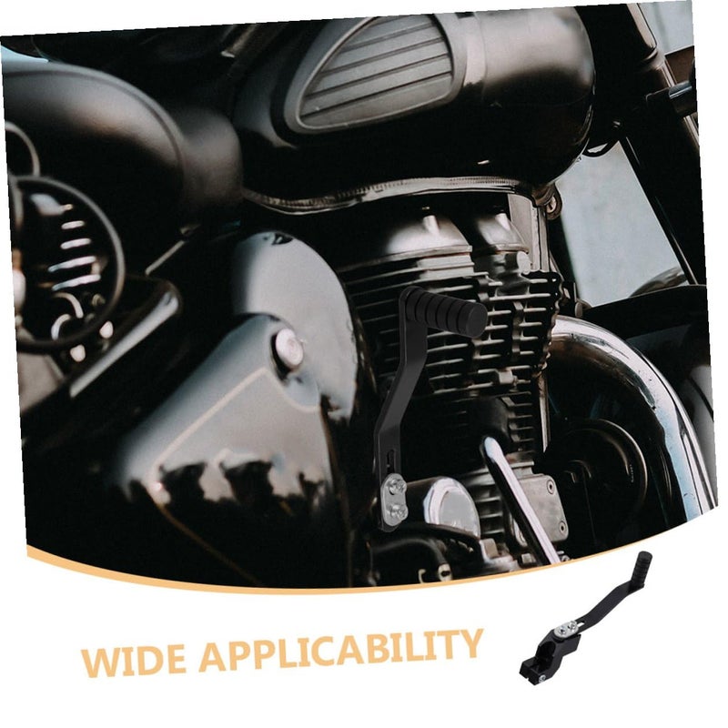 Universal Black Alloy Motorcycle Gear Shift Lever Folding Shifter 2pcs Repair Conversion Kit - Image 4