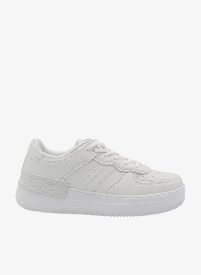 Lumberjack Women’s Panelled Lace‑Up Sneaker – Trendy Low‑Top Casual Shoe with Cushioned Sole & Durable Synthetic Upper - Image 1