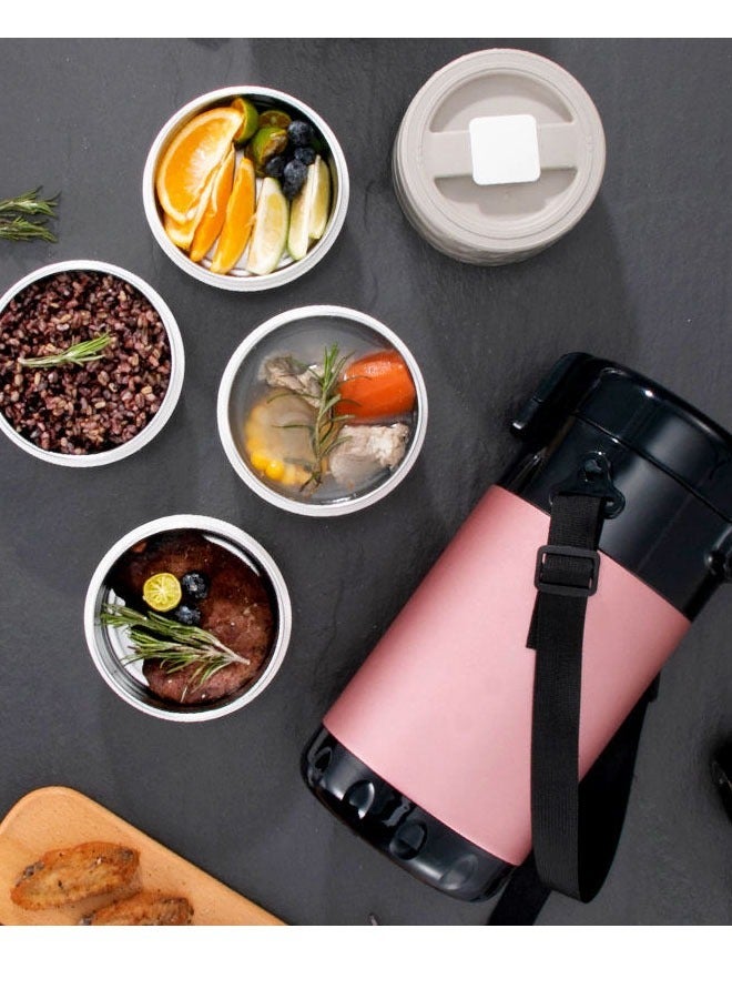 Stainless Steel Vacuum Student Insulation Lunch Box Multi-layer Sealed Leak-Proof Partition Lunch Box - Image 2