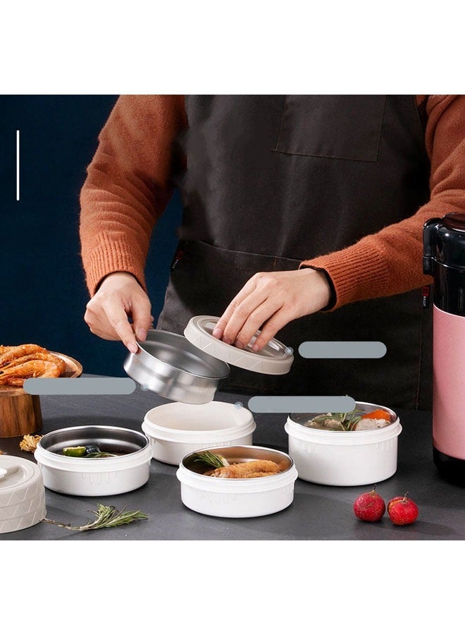 Stainless Steel Vacuum Student Insulation Lunch Box Multi-layer Sealed Leak-Proof Partition Lunch Box - Image 3