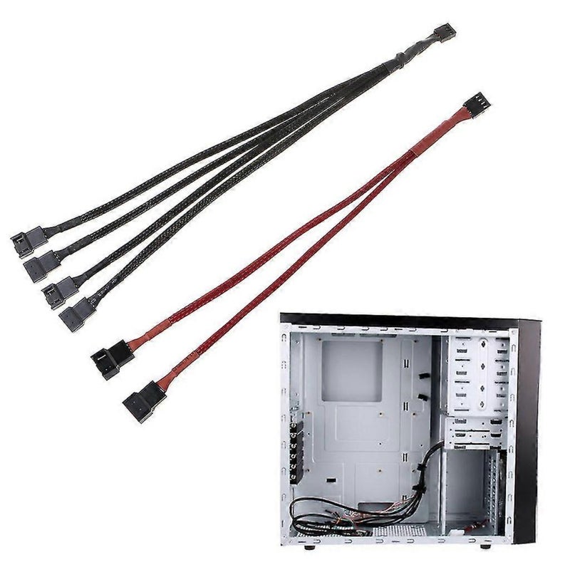 4-Pin PWM Fan Splitter Hub Extension Cable Adapter - Image 4