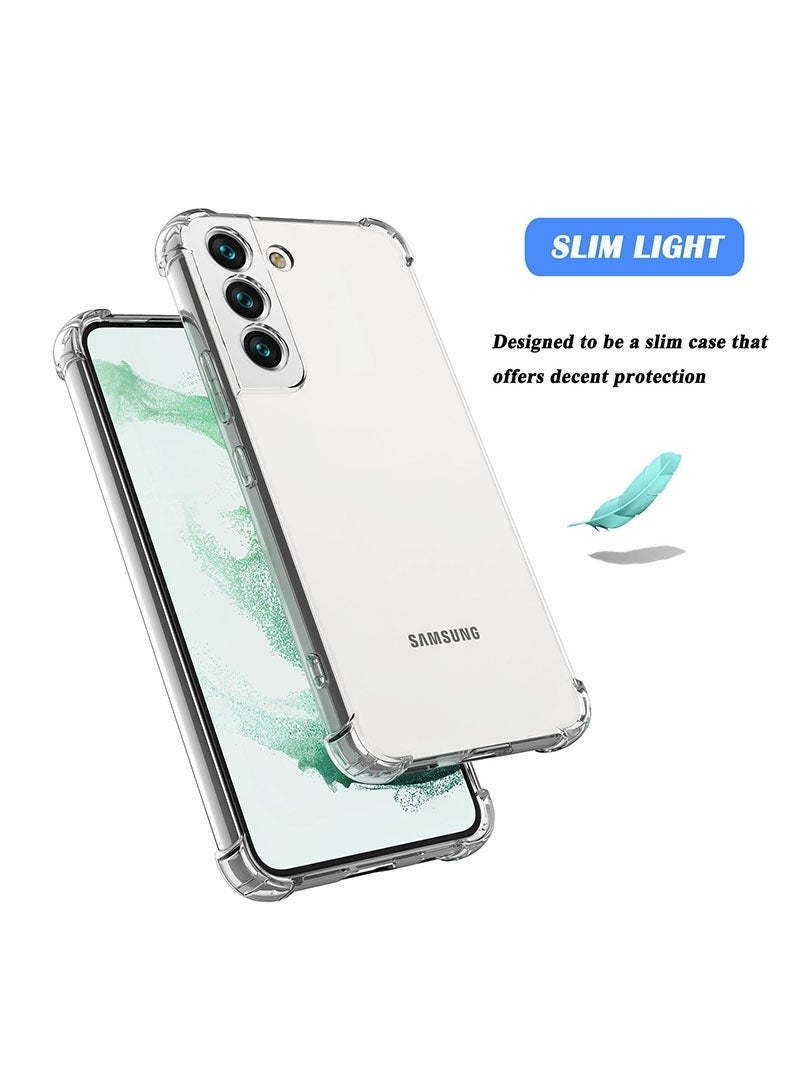 ليدين جراب شفاف لهاتف Samsung Galaxy S21 Plus، جراب خلفي مرن ناعم من السيليكون، جراب مقاوم للصدمات ومضاد للخدش مع زاوية معززة ومتوافق مع Samsung Galaxy S21 Plus شفاف - Image 4