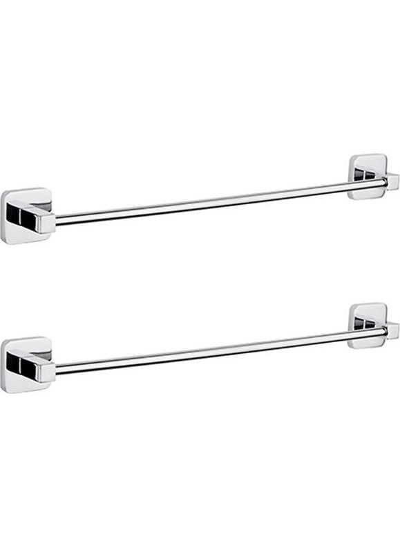 Tema - Bathroom Square Long Towel Holder 40 cm (71706) Pack of 2 - Image 1