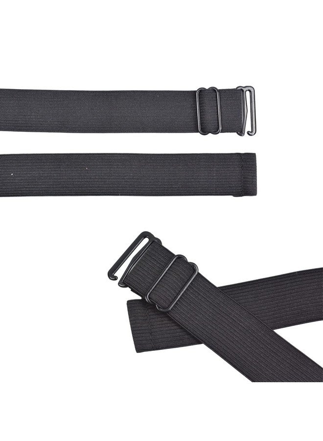 YTBYT 10 Pcs Black Adjustable Elastic Bands Adjustable Straps for Making Wig Cap Accessories (1 x 12 Inch) - Image 5