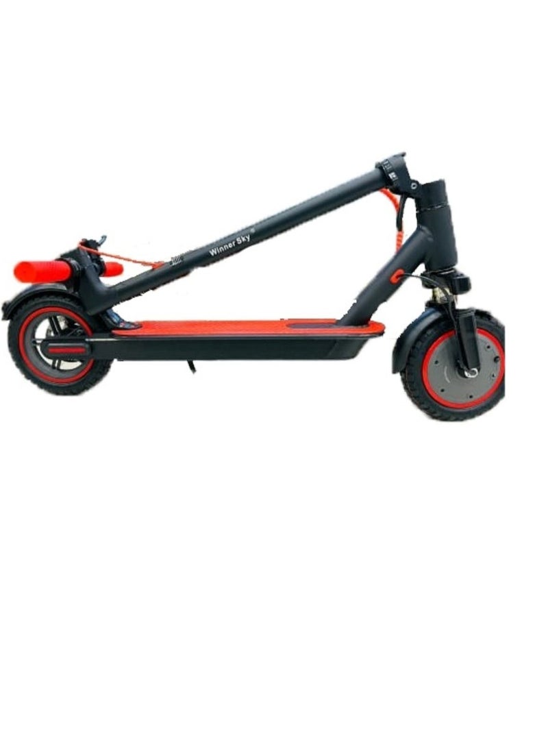 Winner Sky Electric Scooter 35 KM Speed With Front Side Suspension 350W Motor And Bluetooth Off Road Tyre Light  Red  - Image 4
