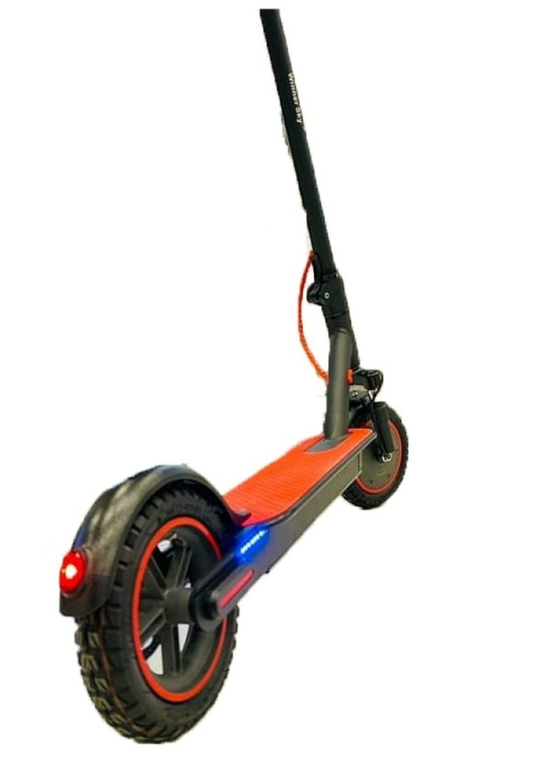Winner Sky Electric Scooter 35 KM Speed With Front Side Suspension 350W Motor And Bluetooth Off Road Tyre Light  Red  - Image 2