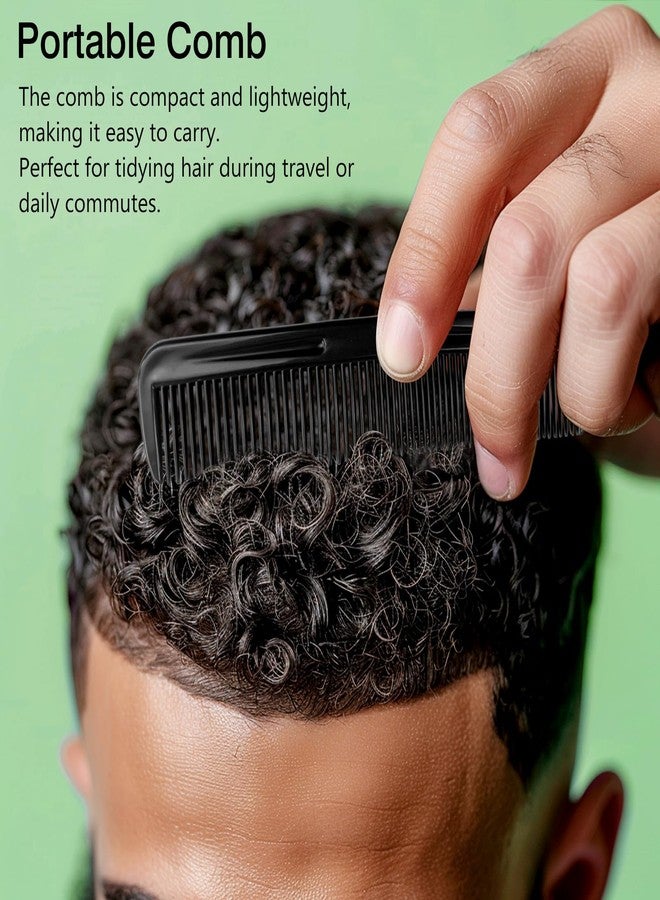 Zoolinn Black Pocket Comb Set - 5PCS, Sturdy Comb with Round Teeth for Men’s Beard, Mustache, and Hair Grooming, Travel-Friendly, Exquisite Gifts - Image 5