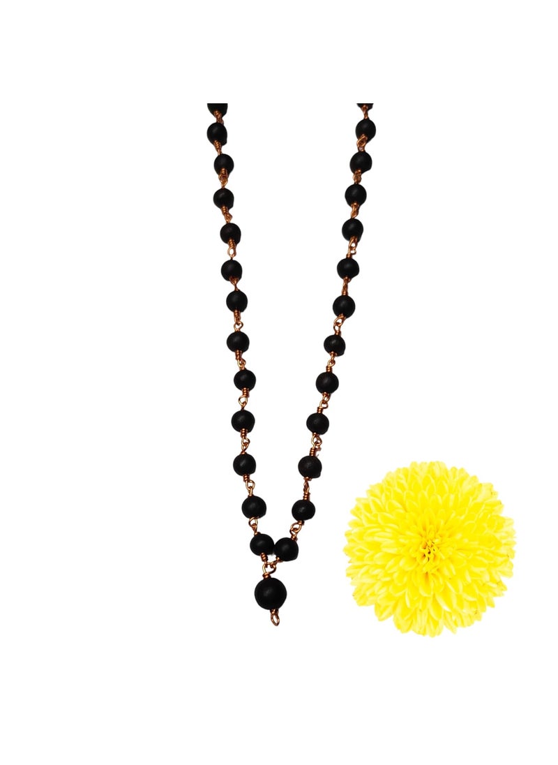 anciently Anciently Karungali Malai Copper Original 6mm | Karungali Malai Copper 6mm 54 Beads, Ebony Wood, 1 Piece  - Image 3