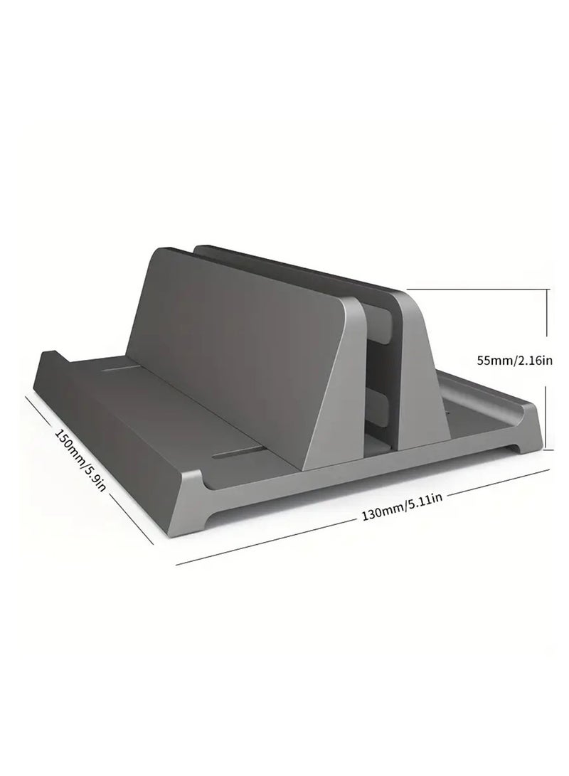 Hihonor Vertical Laptop Stand Holder - Ergonomic Adjustable Height and Angle, Space-Saving, Sturdy Construction, Easy Assembly, and Compact Design for Maximum Desk Space and Comfort, White - Image 5