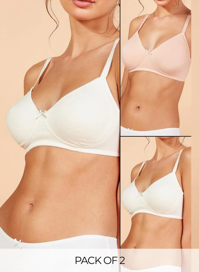2-Pack Non-Padded Non-Wired Bra