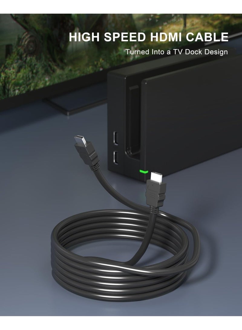 MWS-ForCamping TV DOCK STATION FOR SWITCH - 3 IN 1 REPLACEMENT TV BASE DOCKING STATION SET WITH ORIGINAL IC MODULE, CHARGER, HDMI CABLE ACCESSORIES FOR SWITCH CONSOLE - Image 3