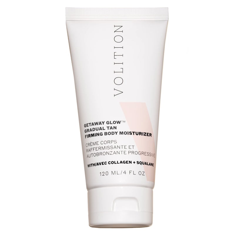 VOLITION Volition Beauty Getaway Glow Gradual Tan Firming Body Moisturizer with Vegan Collagen  Squalane  Skin Smoothing Cream Stretchmark Treatment  Sunless Tanning Lotion  Quick Drying Formula