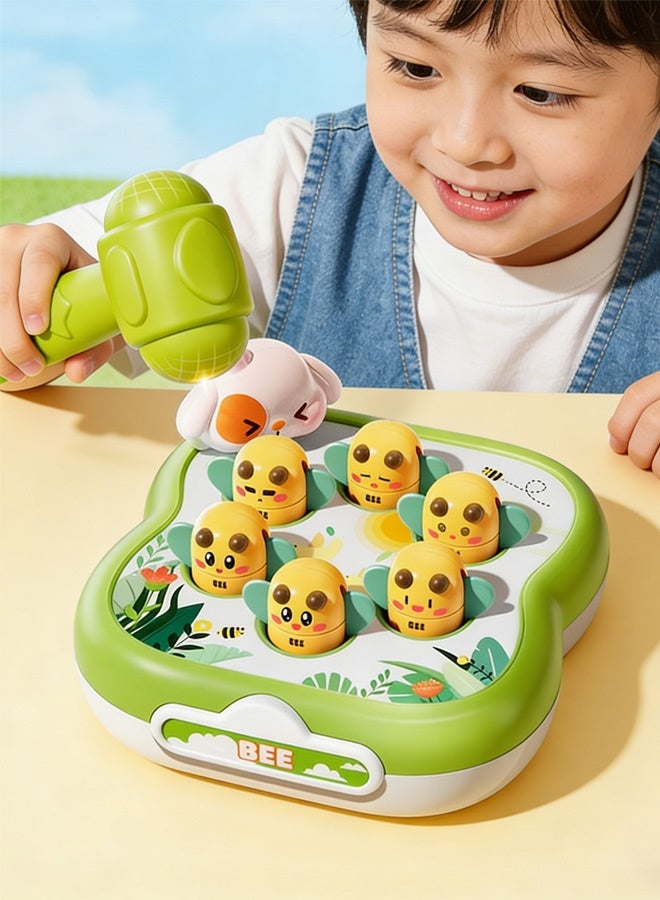 Keranixy Whack A Mole Preschool Toddler Toy,Early Education Toys Child Interactive Games Portable Game Machine,For Boys And Girls（Green） - Image 1