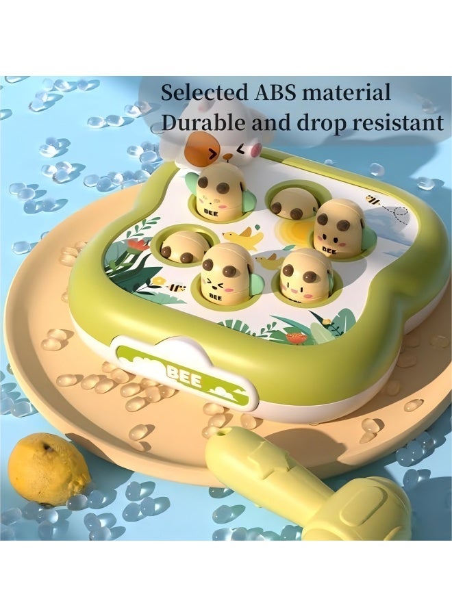 Keranixy Whack A Mole Preschool Toddler Toy,Early Education Toys Child Interactive Games Portable Game Machine,For Boys And Girls（Green） - Image 3