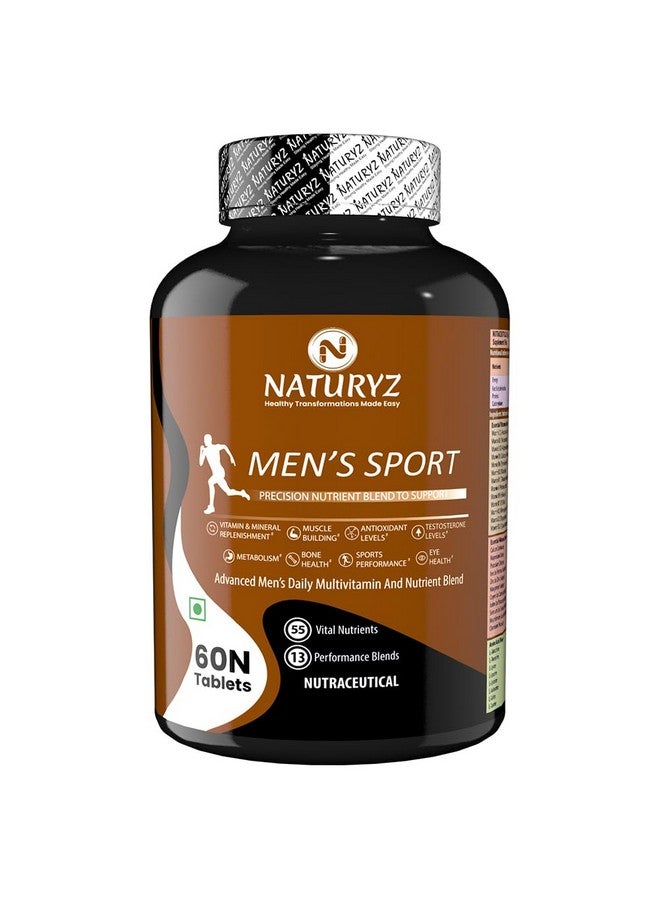NATURYZ Naturyz Men's Sport Advanced Daily Immunity Supplement Specialized Multivitamin Tablet -Pack of 60 count  - Image 1