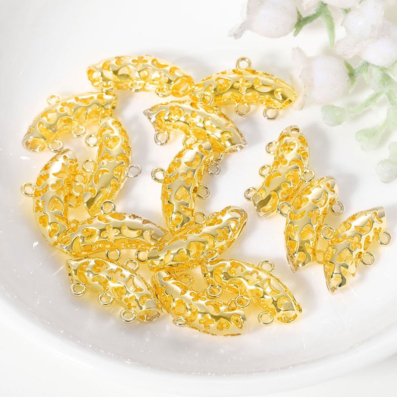 4Pcs Metal Earrings Pendant DIY Earring Pendant Alloy Pendant DIY Jewelry Accessories( ) - Image 2