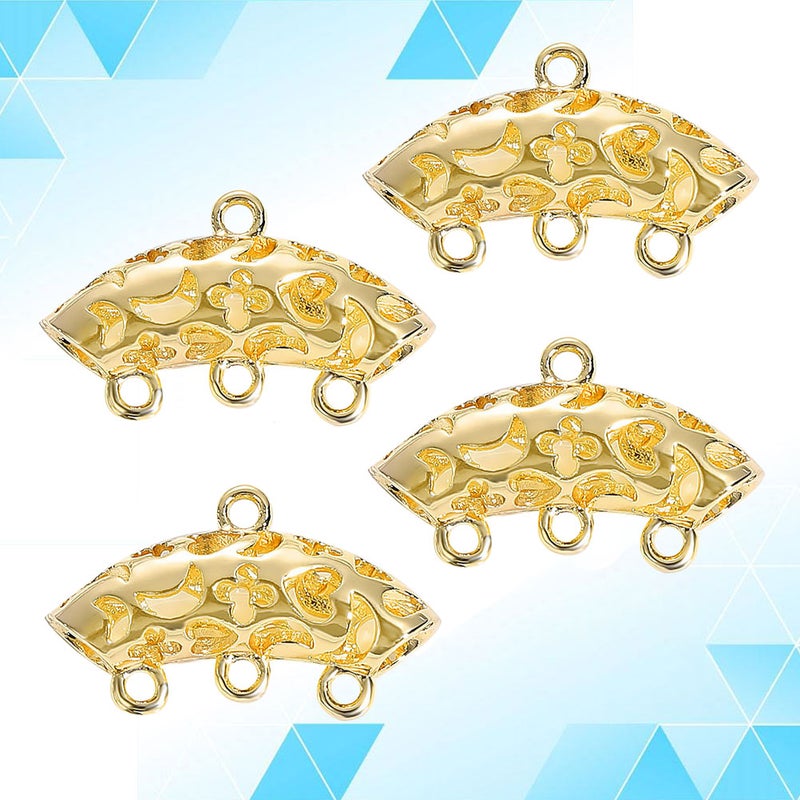 4Pcs Metal Earrings Pendant DIY Earring Pendant Alloy Pendant DIY Jewelry Accessories( ) - Image 5