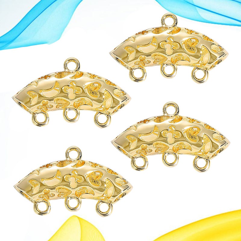 4Pcs Metal Earrings Pendant DIY Earring Pendant Alloy Pendant DIY Jewelry Accessories( ) - Image 3