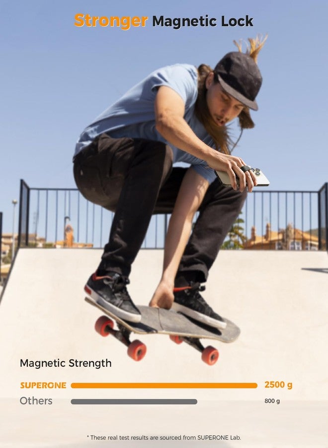 SUPERONE for MagSafe Phone Grip for MagSafe Kickstand Compatible with Mag Safe Finger Loop, 4-in-1 Phone Ring Holder Strap for Mag Safe iPhone 17/16/15/14/13/12 Series, Black [2025 Version] - Image 3