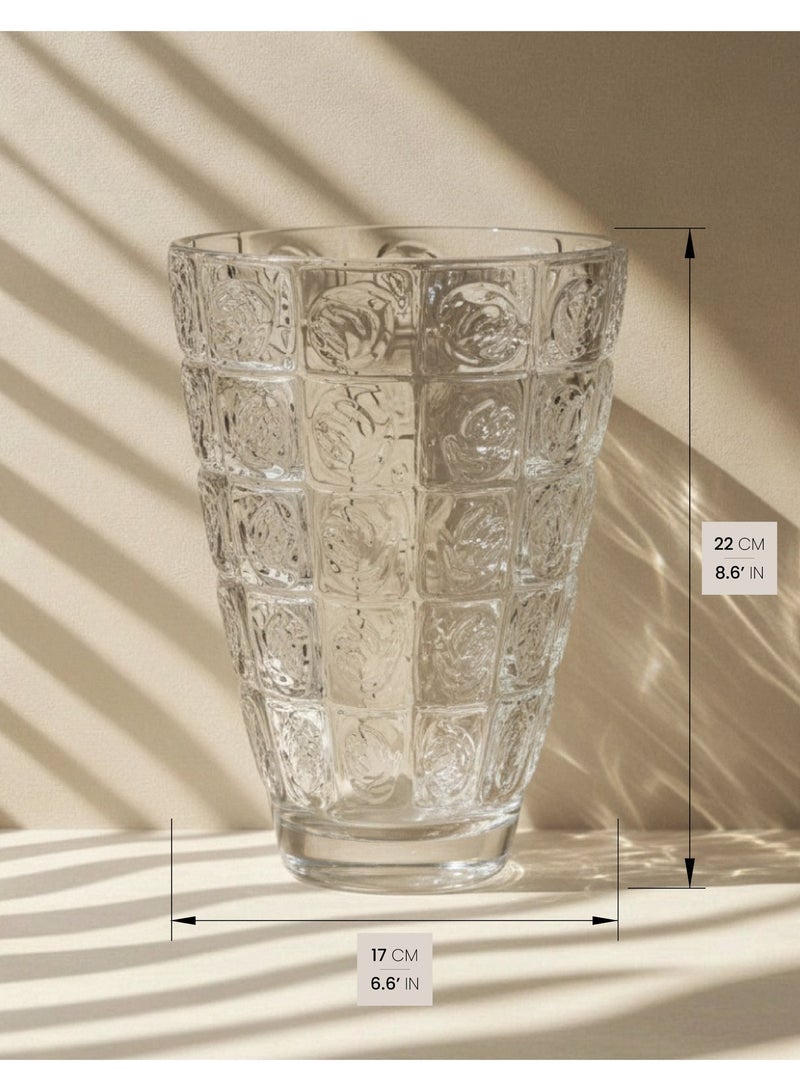 كريستال آرك مزهرية كريستالية حرفية - ديكور فاخر منحوت - قطعة مركزية عصرية مصنوعة يدويًا - هدية منزلية أنيقة - صناعة كريستالية رائعة - Image 3