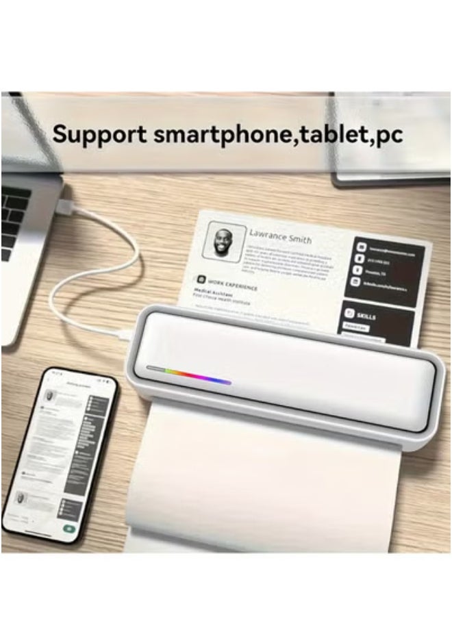 XiuWoo Portable Wireless Printer, Inkless, Support Roll Paper, Black Label Paper, Tattoo Paper, High Quality, Compatible with IOS, Android and Laptop, Suitable for Office, Home, School and Travel  - Image 3