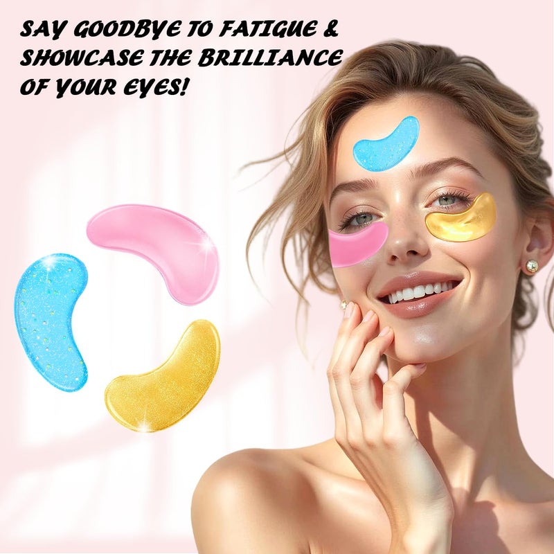 OneSpring Eye Masks 36 Pairs Caffeine Retinol 24K Gold for Puffiness Dark Circle Wrinkles Fine Lines Firming Eye Gel Pads Great for Holiday Gifts and Personal Use - Image 5