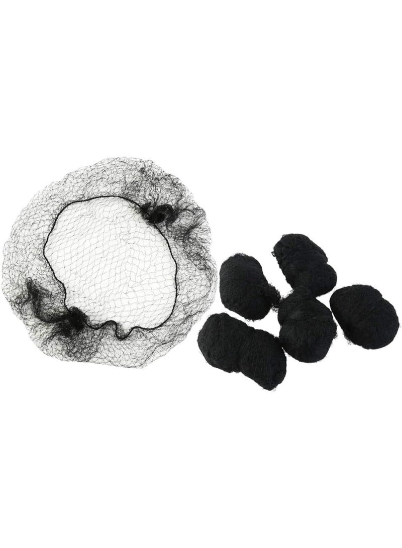 200pcs Invisible hair net is used for hair net, lightweight nylon invisible hair net is used for ballet hair net - Image 1