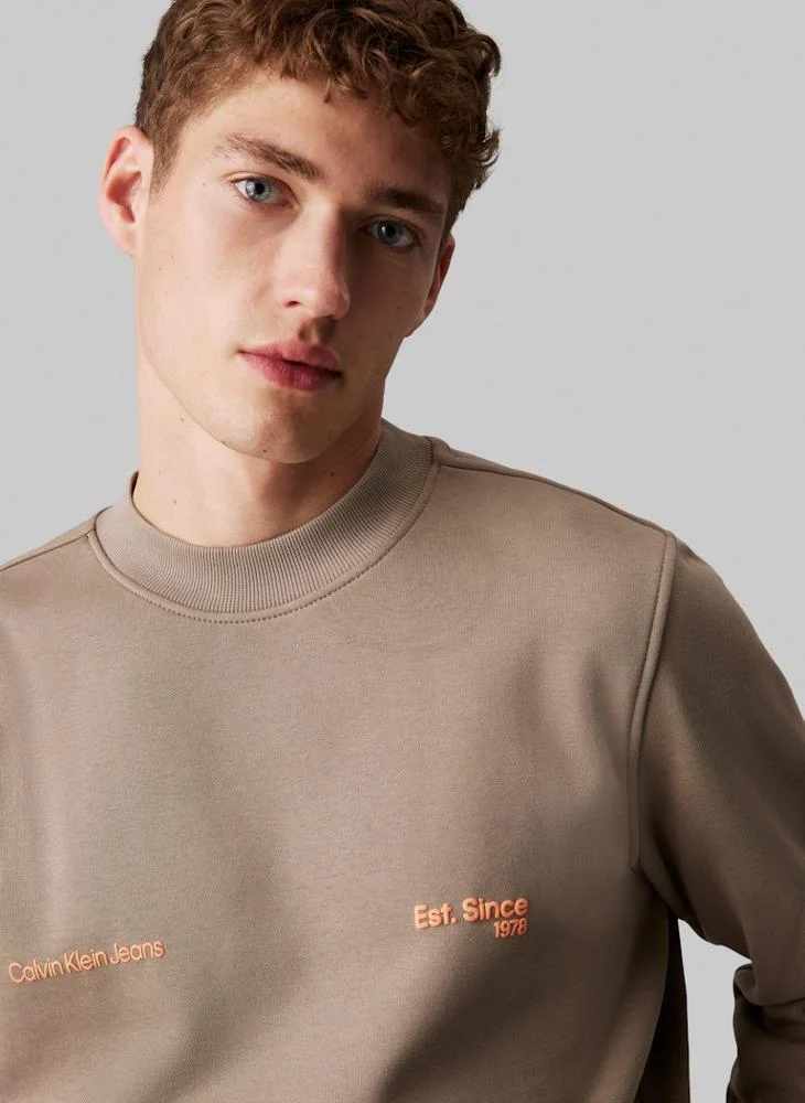 كالفن كلاين جينز Logo Crew Neck Sweatshirt