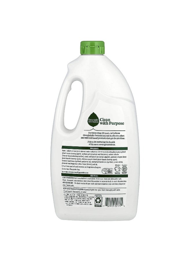 Seventh Generation Seventh Generation, Dishwasher Detergent Gel, Lemon, 42 oz (1.19 kg)  - Image 2