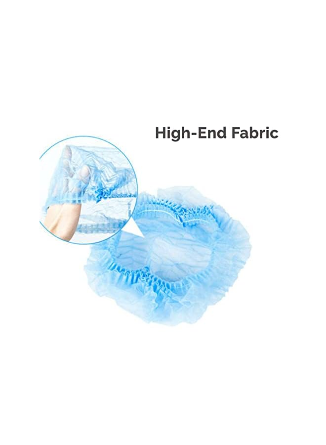 Zaboon 100 Pcs 21” Disposable Bouffant Caps Hair Head Cover Net Nonwoven Medical Labs Spa Nurse Tattoo Food Service Health For Men And Womenblue - Image 2