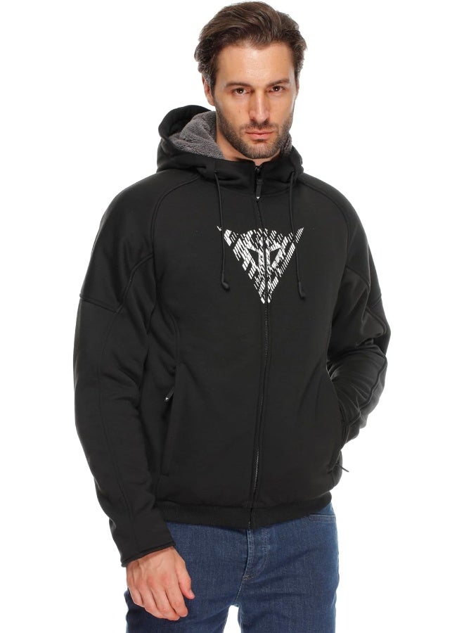 Dainese Dainese mens Bovisa Safety Hoodie Full Zip Hooded sweatshirt with zip, fleece lining  - Image 3