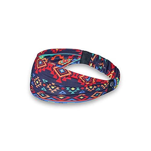 Coreteq Printed Multifunction Sports Sweatband Headband Microfiber Men and Women (Aztec) - Image 3