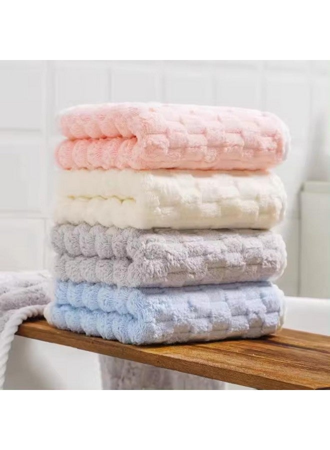 Linear منشفة يد ميكروفايبر خطية / منشفة صغيرة / منشفة وجه / منشفة للرجال والنساء والأطفال / مناشف فائقة النعومة، ماصة وسريعة الجفاف للجيم والسفر 300 غم (أزرق) - Image 4