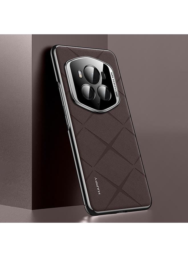 S-TOP Case For Honor Magic6 RSR Porsche Design Plain Leather PC Phone Case - Image 1