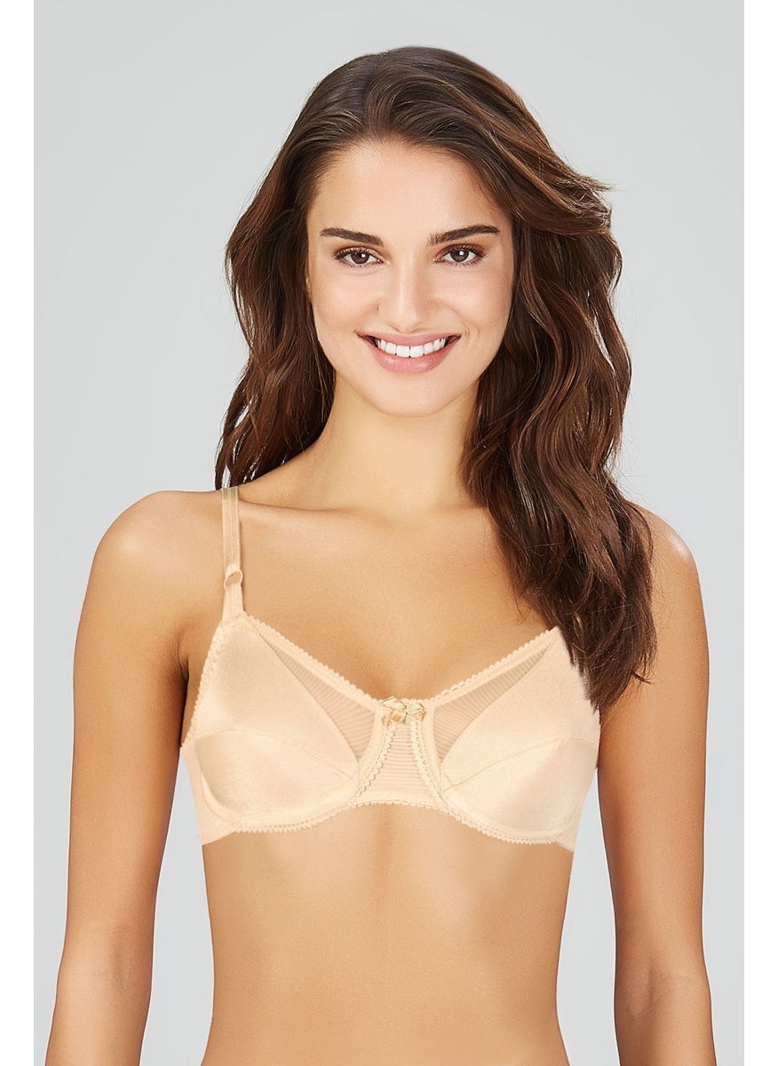 KOM Women's Underwire Cupless Bra Transparent Detail Nelly 