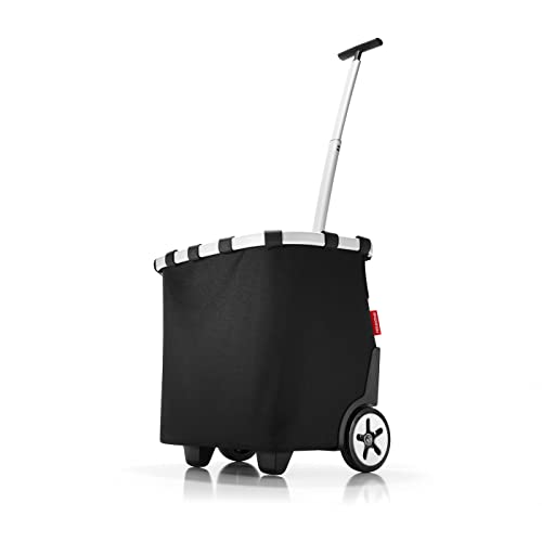 reisenthel carrycruiser Black - Portable Shopping Trolley with Sturdy Aluminum Frame, Shoulder Strap and Removable mesh Inner Bag - Water-Repellent - Image 1