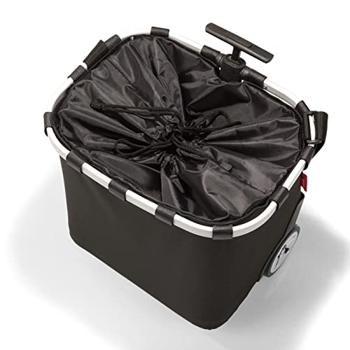 reisenthel carrycruiser Black - Portable Shopping Trolley with Sturdy Aluminum Frame, Shoulder Strap and Removable mesh Inner Bag - Water-Repellent - Image 2