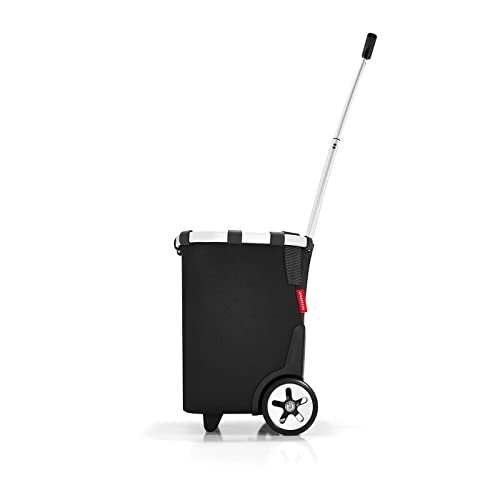 reisenthel carrycruiser Black - Portable Shopping Trolley with Sturdy Aluminum Frame, Shoulder Strap and Removable mesh Inner Bag - Water-Repellent - Image 5