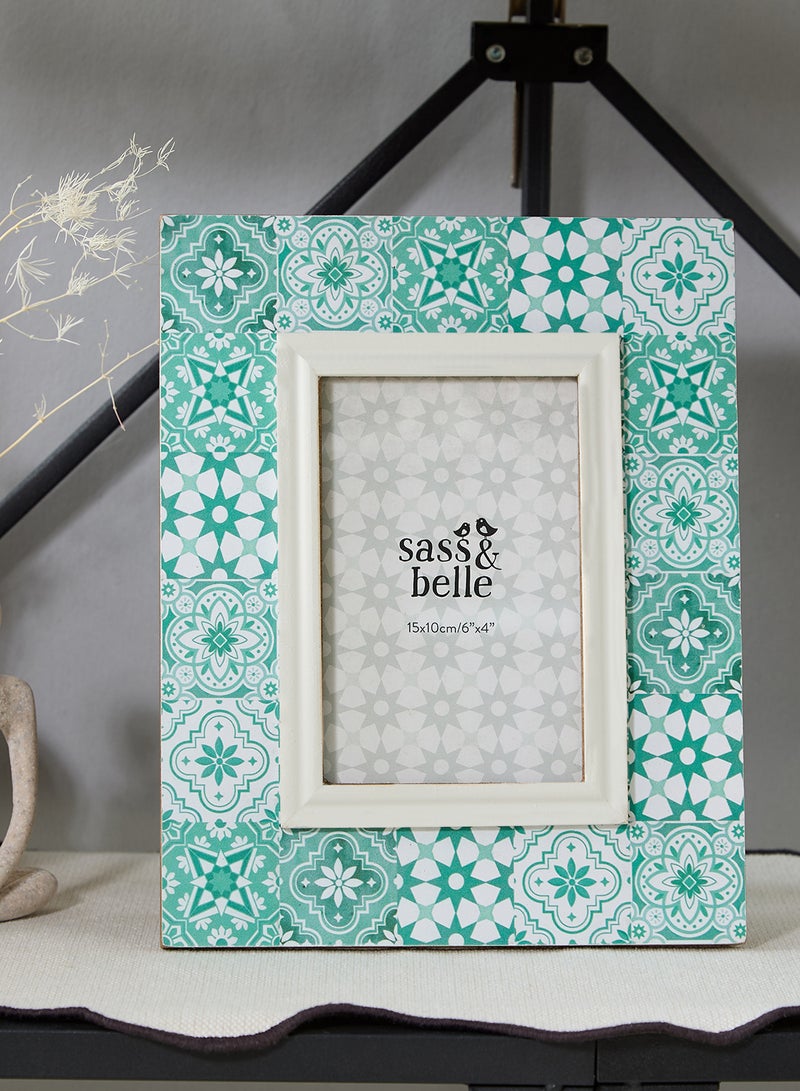 Sass & Belle Green Mosaic Tile Frame - Image 1