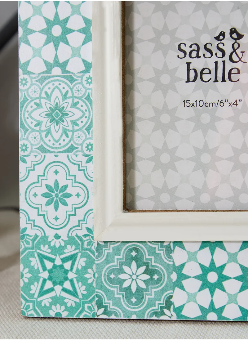 Sass & Belle Green Mosaic Tile Frame