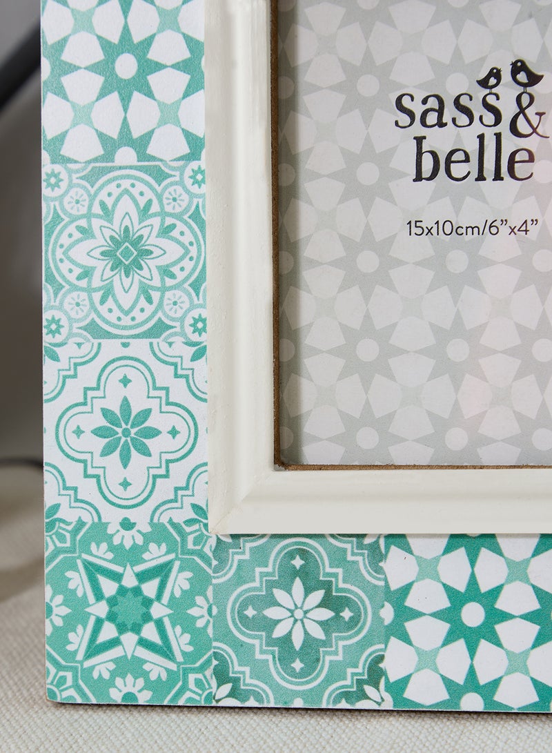 Sass & Belle Green Mosaic Tile Frame - Image 2