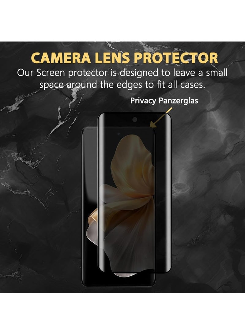 general Privacy Screen Protector Compatible with VIVO V30/V30 Pro, [2 Pack] Tempered Glass, 9H Hardness Anti-Scratch, Anti-Spy Screen Protector for VIVO V30/V30 Pro - Image 4