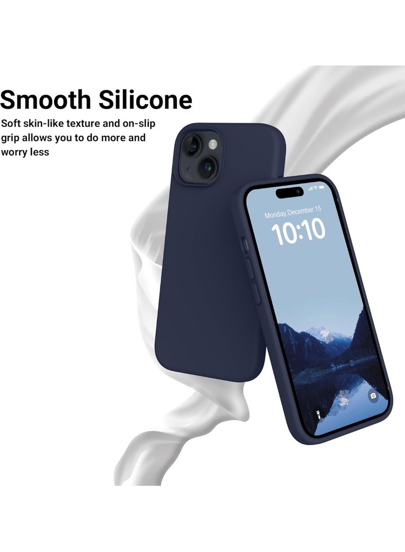iPhone 15 Case Cover Silky-Soft Touch Full-Body Protective Case with Microfiber Lining Cover For iPhone 15 6.1-inch - Image 4