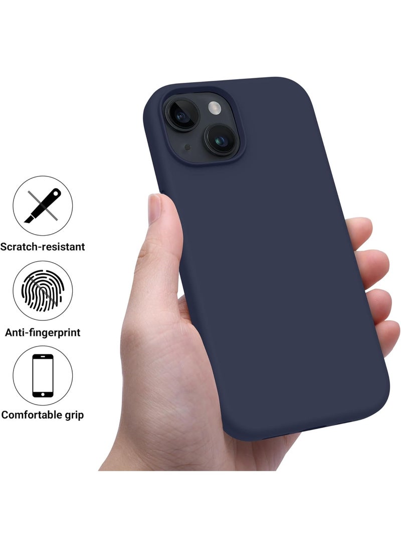 iPhone 15 Case Cover Silky-Soft Touch Full-Body Protective Case with Microfiber Lining Cover For iPhone 15 6.1-inch - Image 3