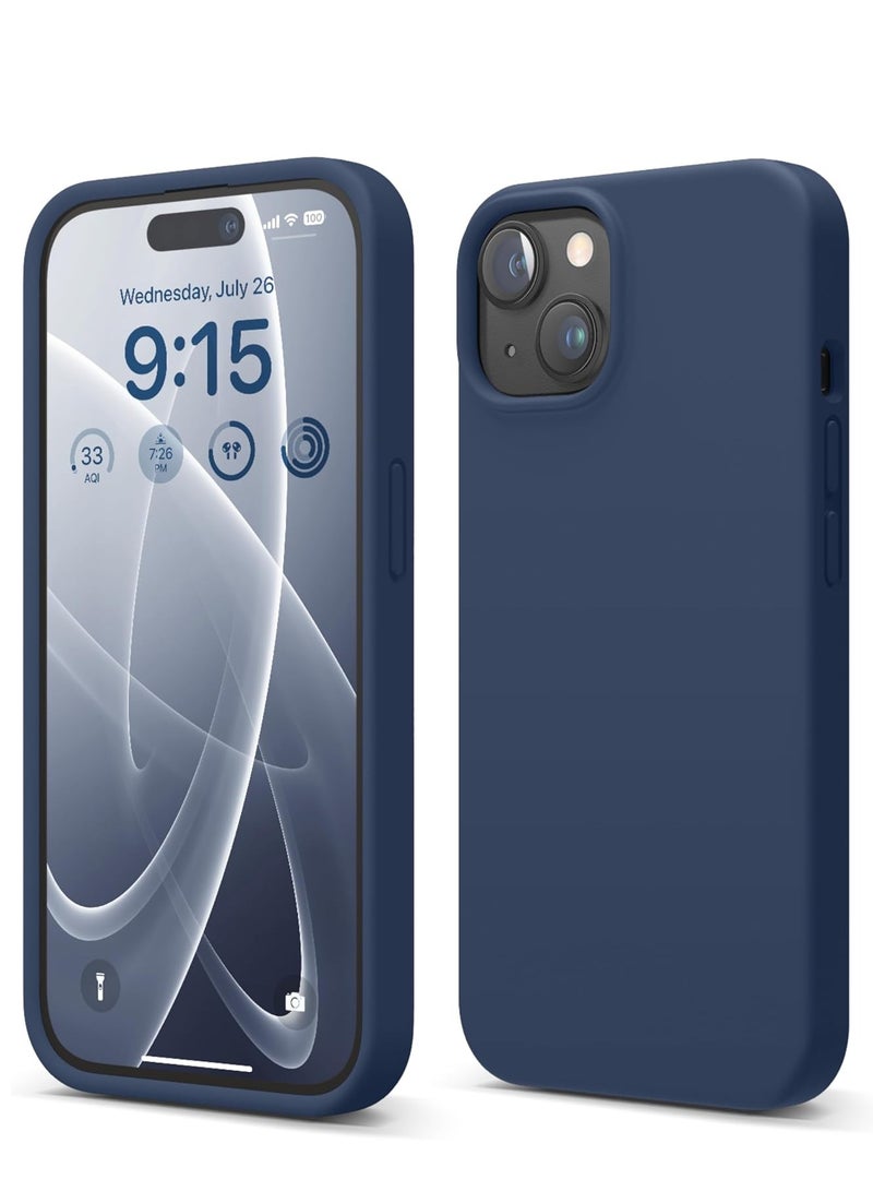 iPhone 15 Case Cover Silky-Soft Touch Full-Body Protective Case with Microfiber Lining Cover For iPhone 15 6.1-inch - Image 1