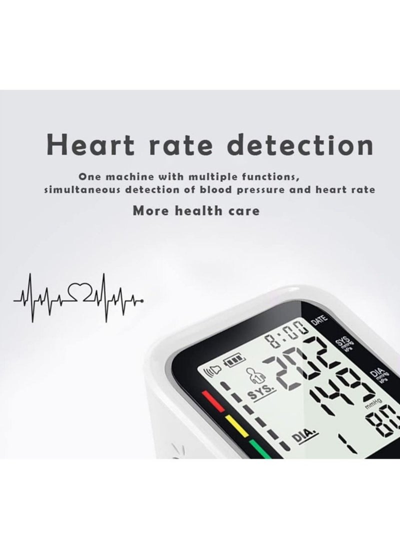 DMG TECH - Blood Pressure Monitor LCd Display Fully Automatic Accurate Readings Wrist Upper Arm Blood Pressure Monitor Automatic BP Cuff with 2 Users 99 Memory Voice Prompt Irregular Heartbeat Detection - Image 1