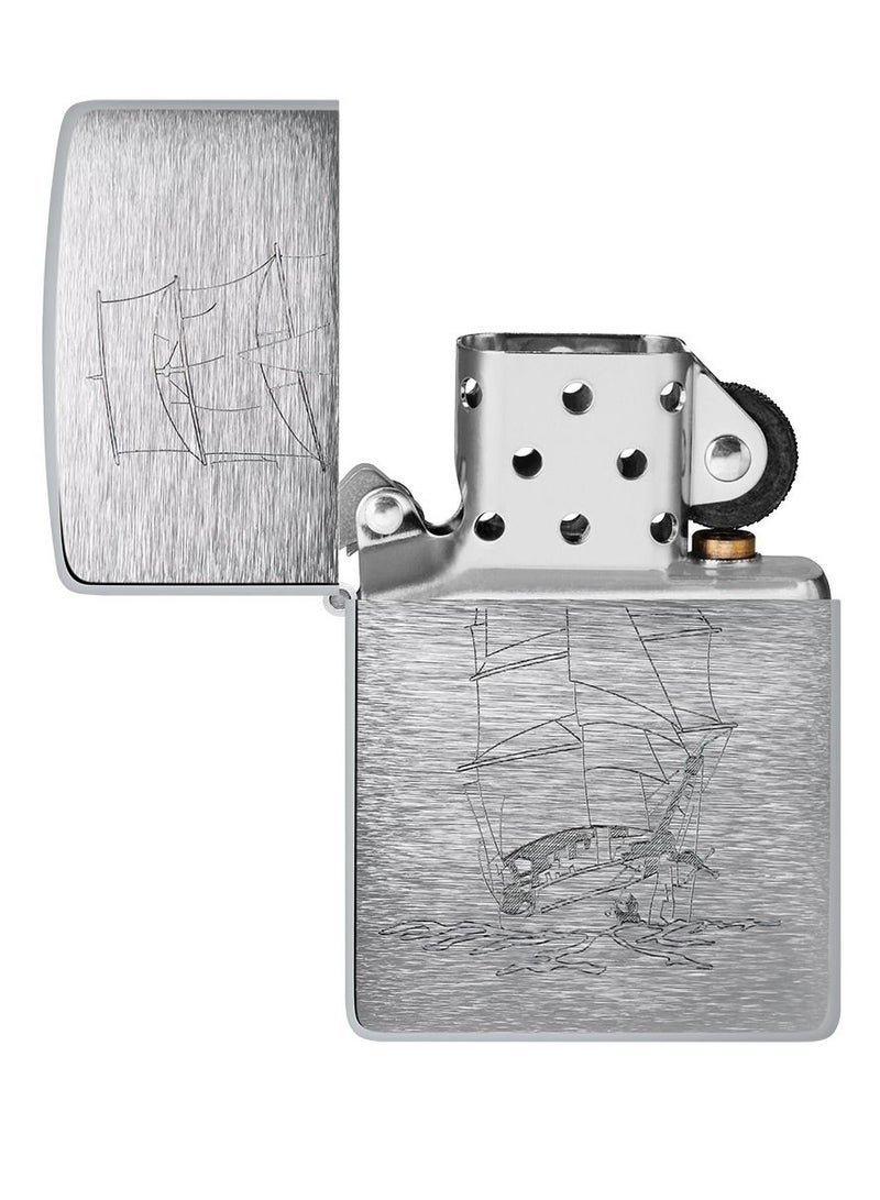 Zippo Ae182866 200 سفينة في البحار العالية ولاعة مقاومة للرياح بالكروم المصقول - Image 4