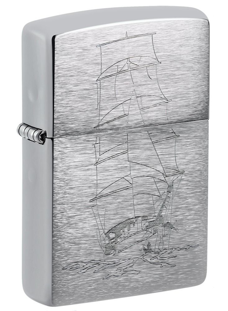 Zippo Ae182866 200 سفينة في البحار العالية ولاعة مقاومة للرياح بالكروم المصقول - Image 1