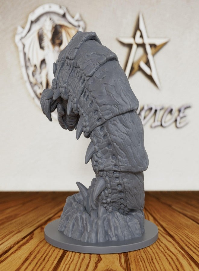 AUSPDICE Purple Worm Monster Figure – Unpainted Tabletop RPG Miniature for DND, Warhammer, Miniature Game & Fantasy Role-Playing Fans-AS151 - Image 5