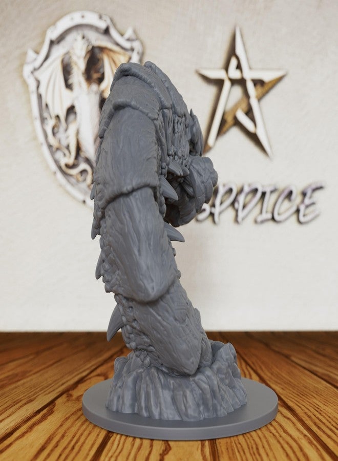 AUSPDICE Purple Worm Monster Figure – Unpainted Tabletop RPG Miniature for DND, Warhammer, Miniature Game & Fantasy Role-Playing Fans-AS151 - Image 4